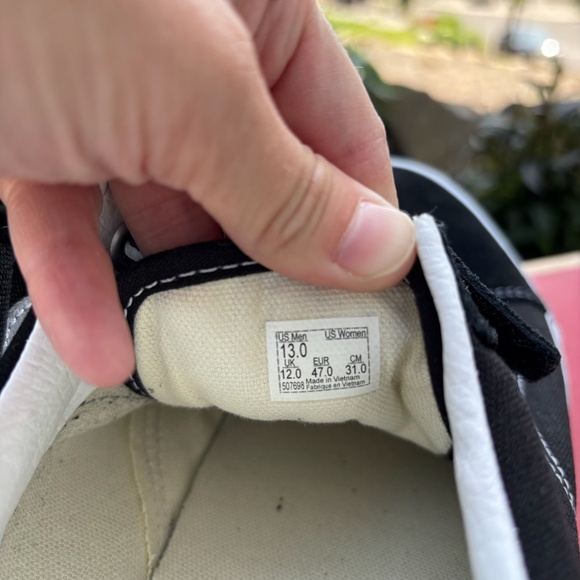 Vans Old Skool V Suede/Canvas Black/White Skate Shoes Sneakers Men's Size 13 - Picture 9 of 12